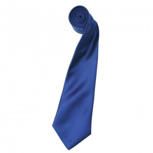 Colours szat�n nyakkend�, Marine Blue