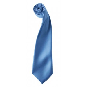Colours szat�n nyakkend�, Mid Blue