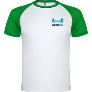 Indianapolis rvid ujj gyerek sportpl, white, fern green (T-shirt, pl, kevertszlas, mszlas)