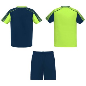 Juve uniszex sport szett, fluor green, navy blue (T-shirt, pl, kevertszlas, mszlas)