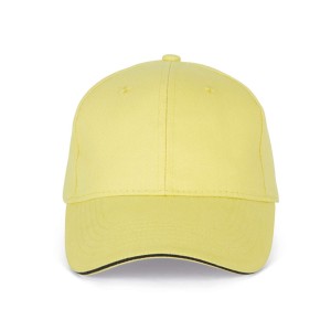 Kup Orlando 6 paneles sapka, Lemon Yellow/Dark Gr
